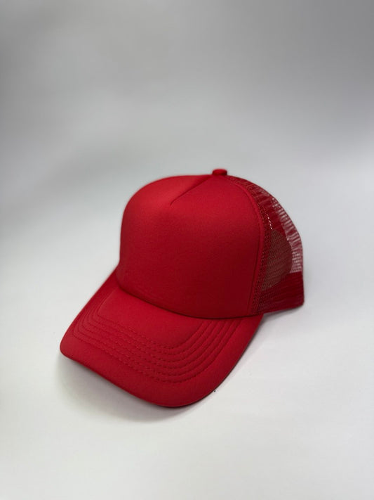 Gorra Acrilica Malla Roja