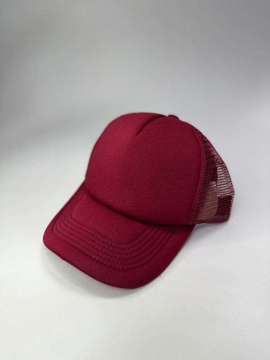 Gorra Acrilica Malla Vinotinto