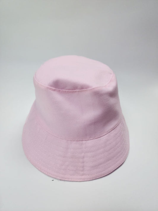 Bucket Hat Reversible Rosa y blanco