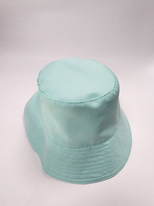 Bucket Hat Reversible Turquesa y blanco