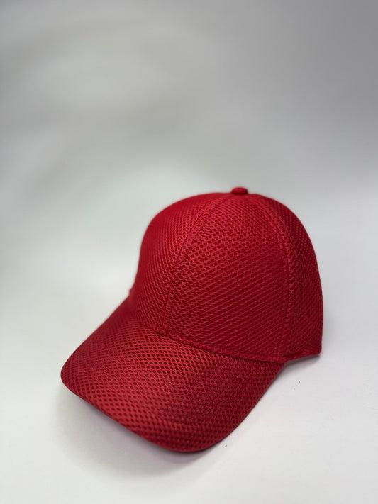 Gorra Malla Completa Unicolor Roja