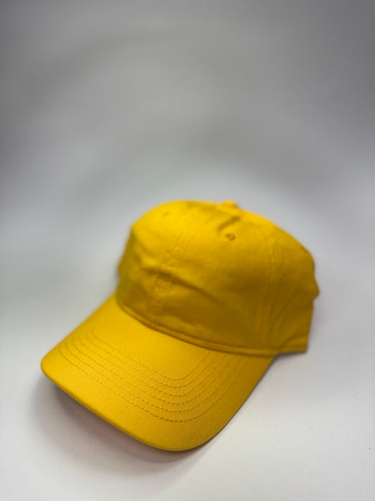 Gorra Prelavada Unicolor Amarilla