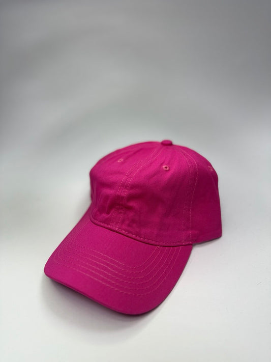 Gorra Prelavada Unicolor Fucsia