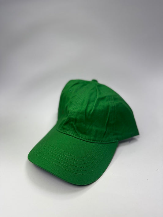 Gorra Prelavada Unicolor Verde