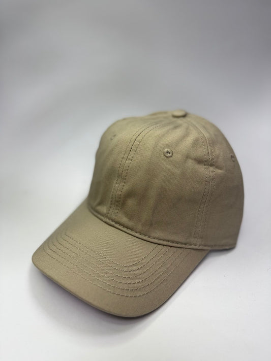 Gorra Prelavada Unicolor Beige